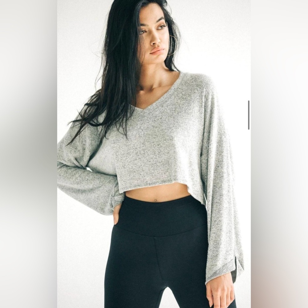 Joah Brown - Paris Longsleeve in Salt & Pepper Hacci